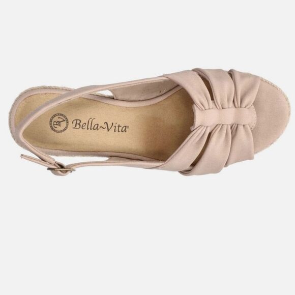 New BELLA VITA Women's Cheerful Espadrille Wedge Sandals 8.5 W wide - Picture 2 of 6